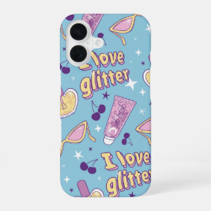 I Love Glitter Y2K iPhone 16 Case