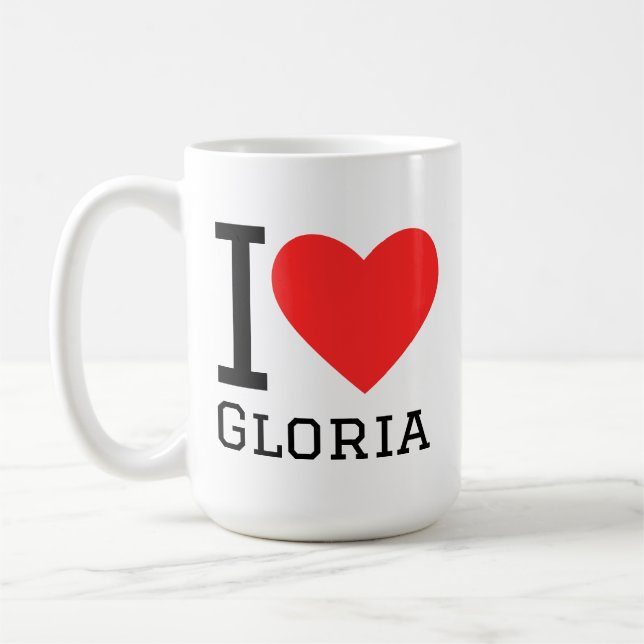 I love gloria coffee mug (Left)