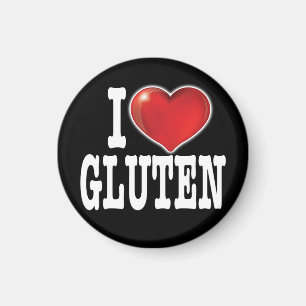 I LOVE GLUTEN (Dark Version) Magnet