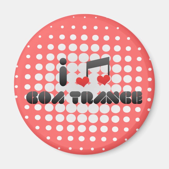 I Love Goa Trance Magnet (Front)