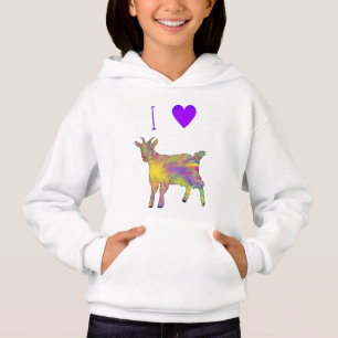I love Goats Cute Colourful Artsy Funky Animal Art