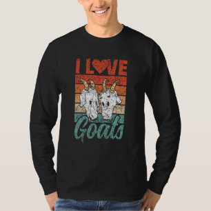 I Love Goats Lover Owner Pet Animal Goat T-Shirt