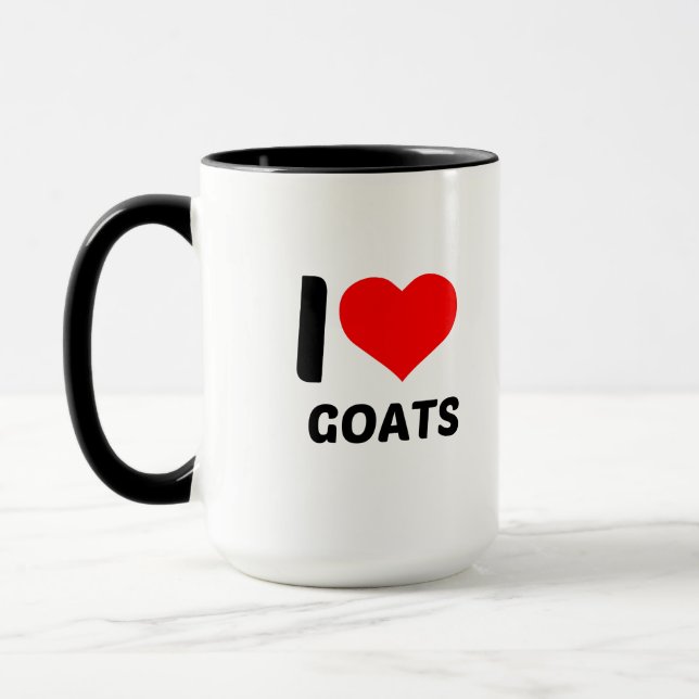 I LOVE GOATS MUG (Left)