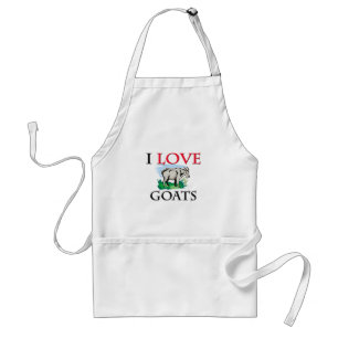 I Love Goats Standard Apron