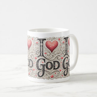I Love God Coffee Mug