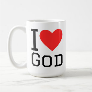 I love god coffee mug