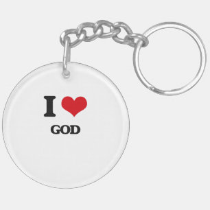 I love God Key Ring