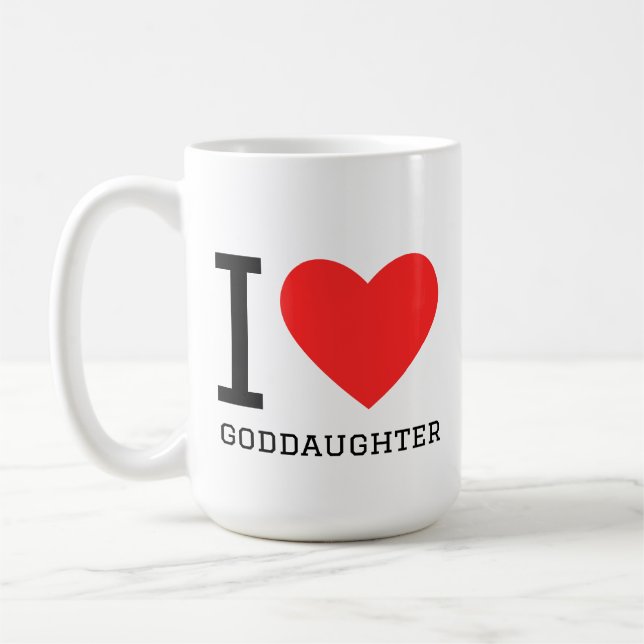 I love goddaughter  coffee mug (Left)