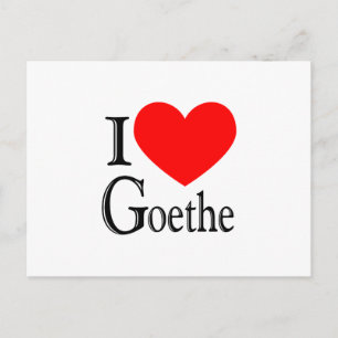 I Love Goethe Postcard