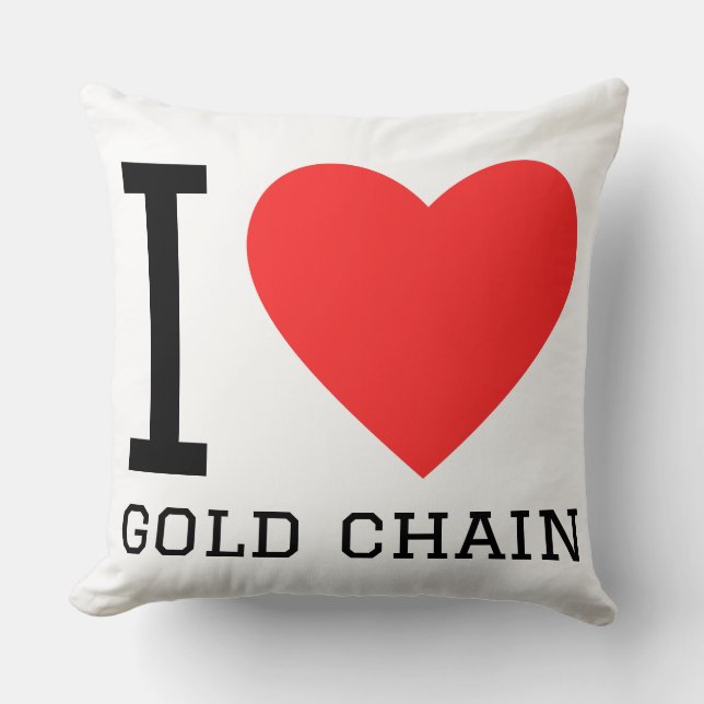 I love gold chain cushion (Front)
