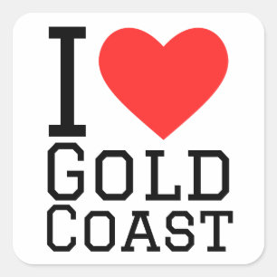 I love Gold Coast  Square Sticker
