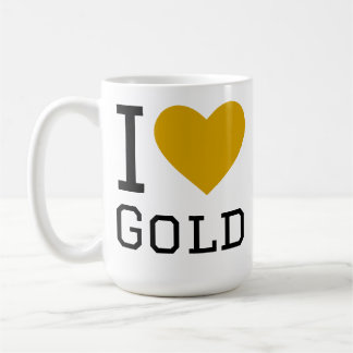I love gold coffee mug