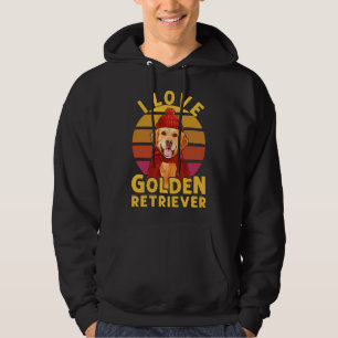 I Love Golden Retrieve Labrador Retriever Wear A R Hoodie