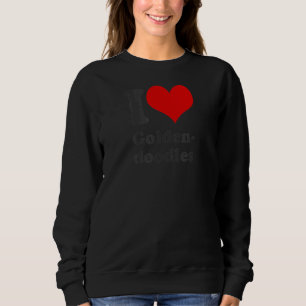 I Love Goldendoodles Retro Vintage Athletic Sweatshirt