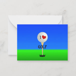 I Love Golf Card