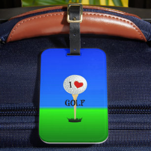 I Love Golf Luggage Tag