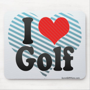 I Love Golf Mouse Pad