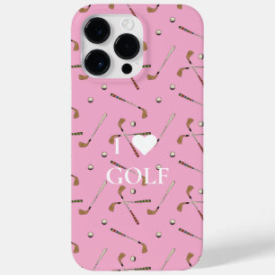 I love golf pink Case-Mate iPhone 14 pro max case