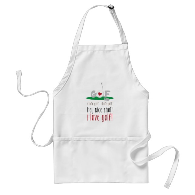 I Love Golf Standard Apron (Front)