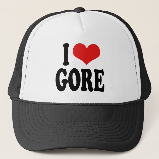 I Love Gore Trucker Hat (Front)