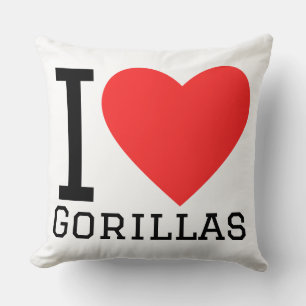 I love gorillas cushion