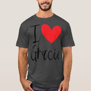 I Love Gracie Name Personalised Girl Woman BFF Fri T-Shirt