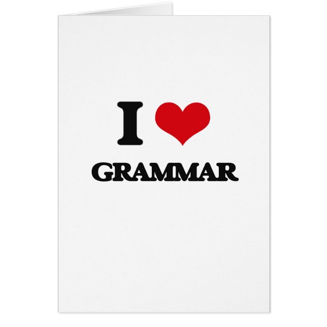 I love Grammar (Front)