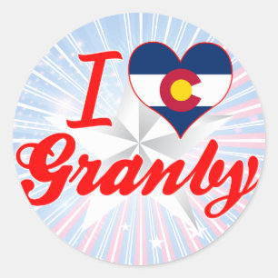 I Love Granby, Colorado Classic Round Sticker