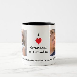 I love Grandma and Grandpa 2 Photo Mug