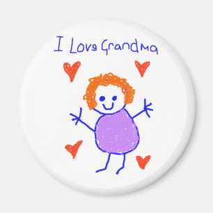I Love Grandma Magnet