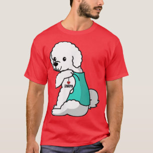 I Love Grandma Tattoo Bichon Frise Dog  T-Shirt