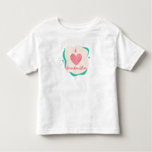 i love grandmother toddler T-Shirt