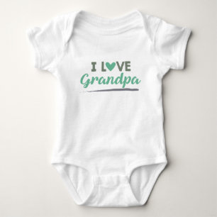 I Love Grandpa baby unisex bodysuit