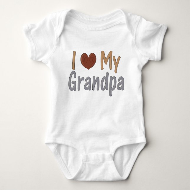 I Love GrandPa Infant Creeper (Front)