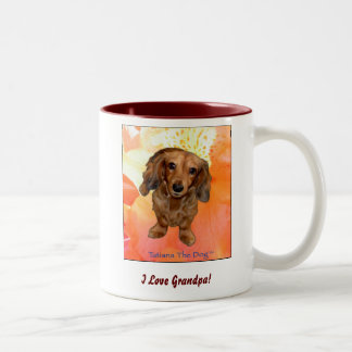 "I Love Grandpa!" mug by Tatiana The Dog
