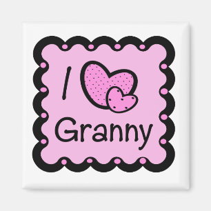 I Love Granny Cute T-Shirte Magnet
