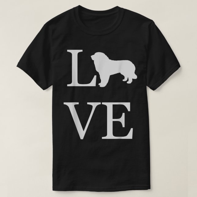 I Love Great Pyrenees Dog Lover Pet Owner Gift Ide T-Shirt (Design Front)