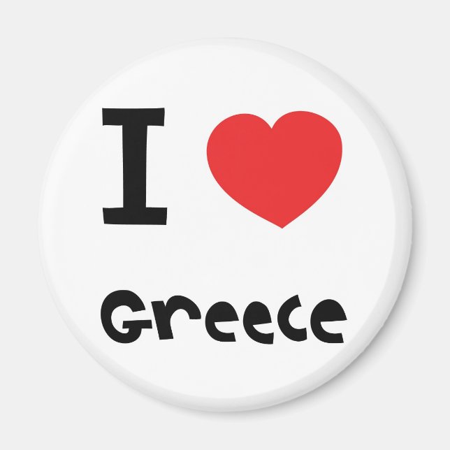 I love greece magnet (Front)