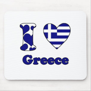 I love Greece Mouse Pad