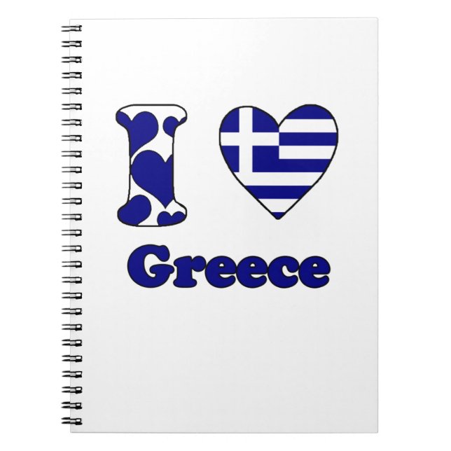 I love Greece Notebook (Front)