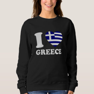I Love Greece Travel Lover Greek Sweatshirt