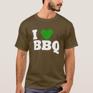 I Love Green BBQ T-Shirt