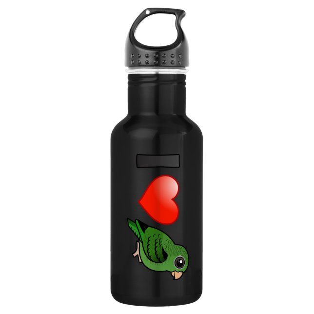 I Love Green Linnies 532 Ml Water Bottle (Front)