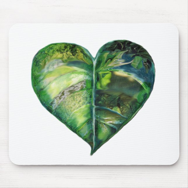 I Love Green Mousepad (Front)