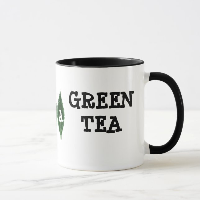 I Love Green Tea Mug - Customisable Mug (Right)