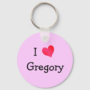 I Love Gregory Key Ring