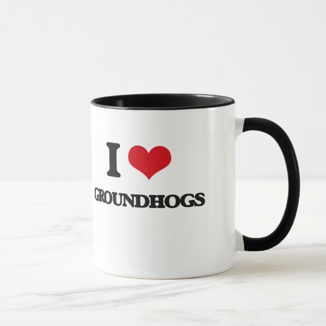 I love Groundhogs Mug (Right)
