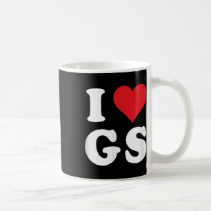 I Love Gs Initials I Heart G.s. First Last Name G Coffee Mug