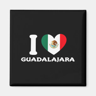 I Love Guadalajara Heart Mexico Flag Magnet