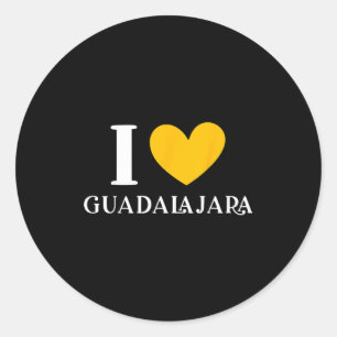 I Love Guadalajara Mexico Vacation _1 Classic Round Sticker